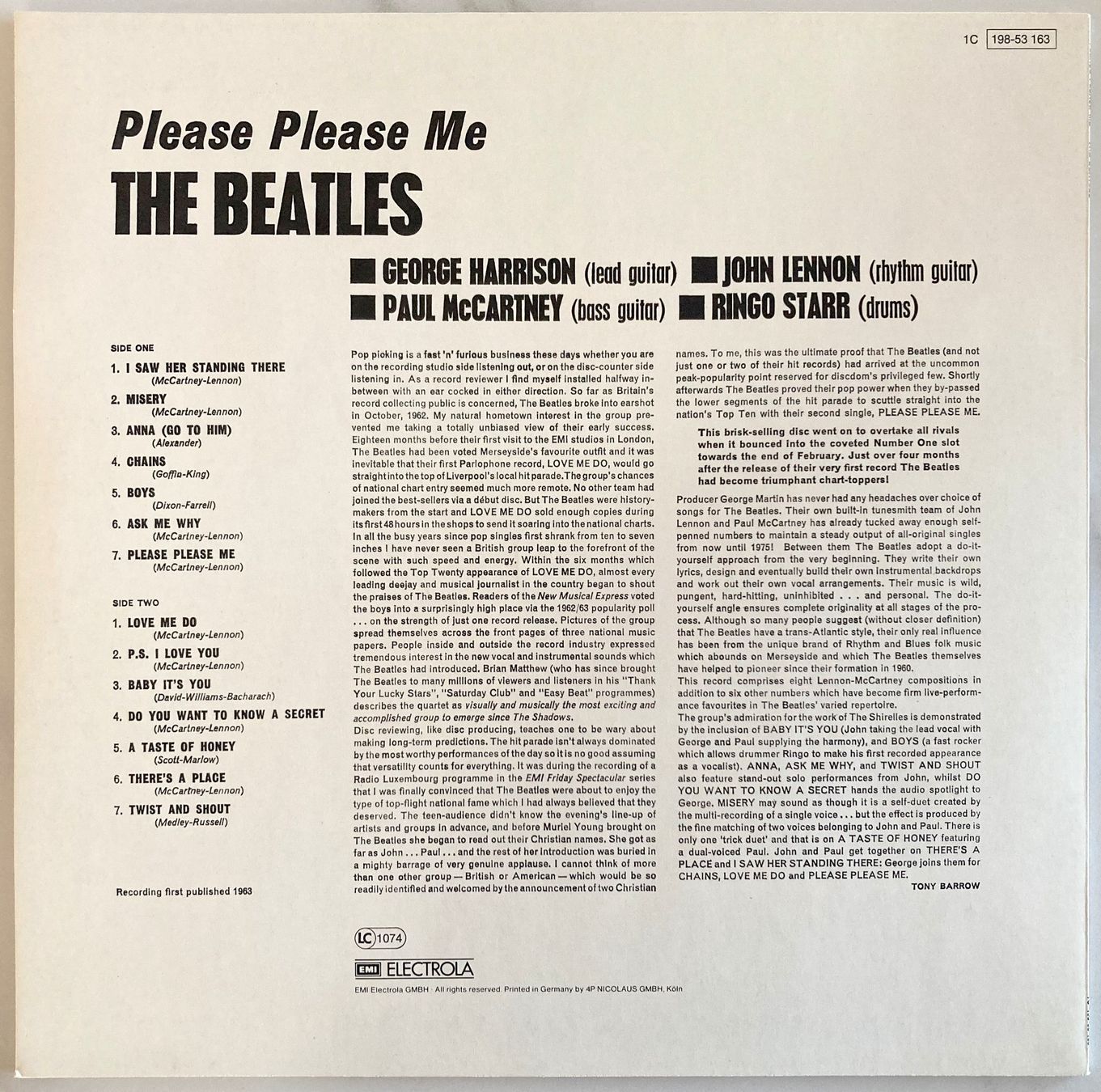 Schallplatten: BEATLES - PLEASE PLEASE ME – Gebraucht aus Bottens von hotter-than-hell 1