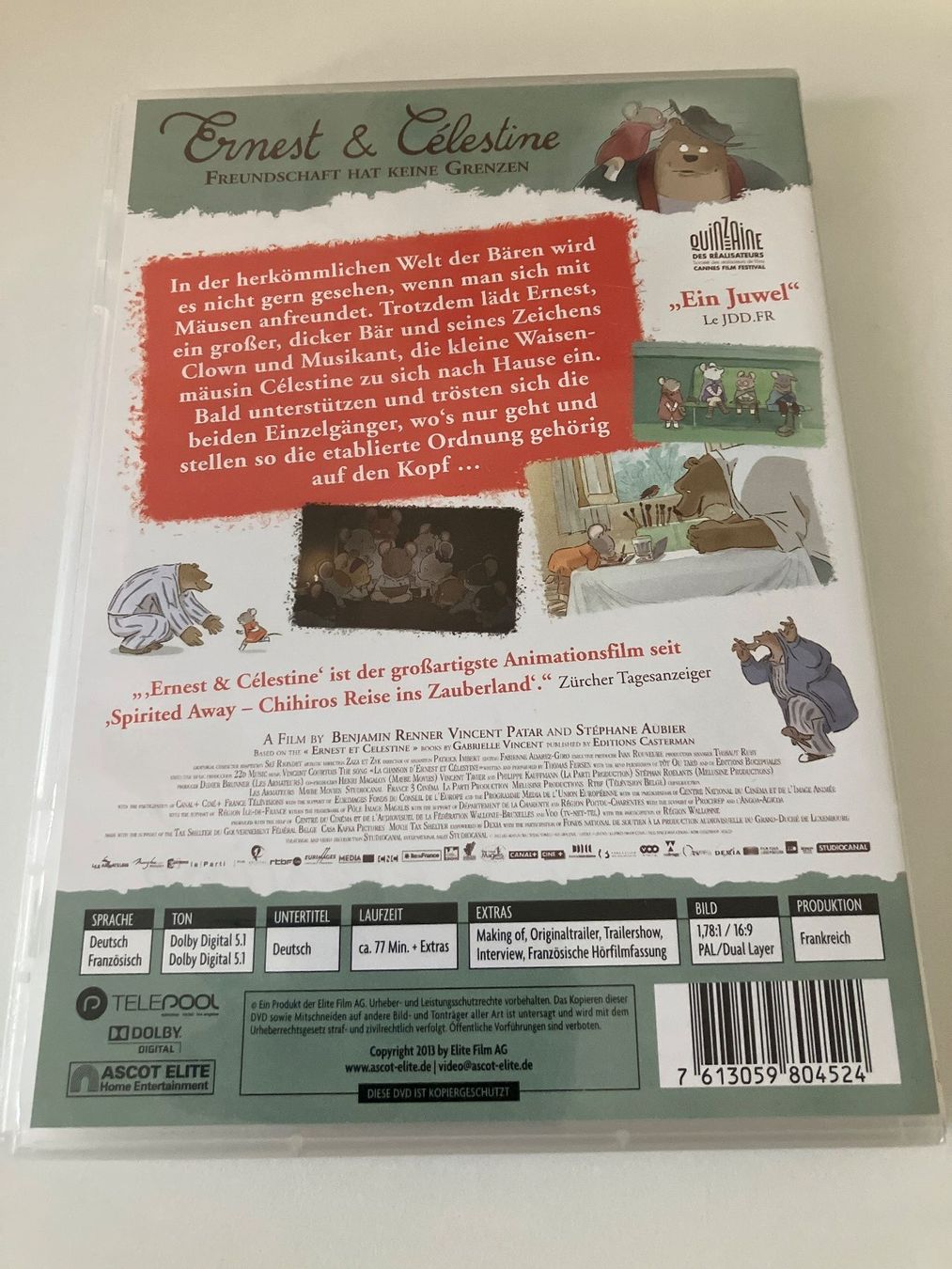 Tutti i DVDs: Ernest and Celestine [DVD] – Usato da Arbon venduto da JoJoAs 1
