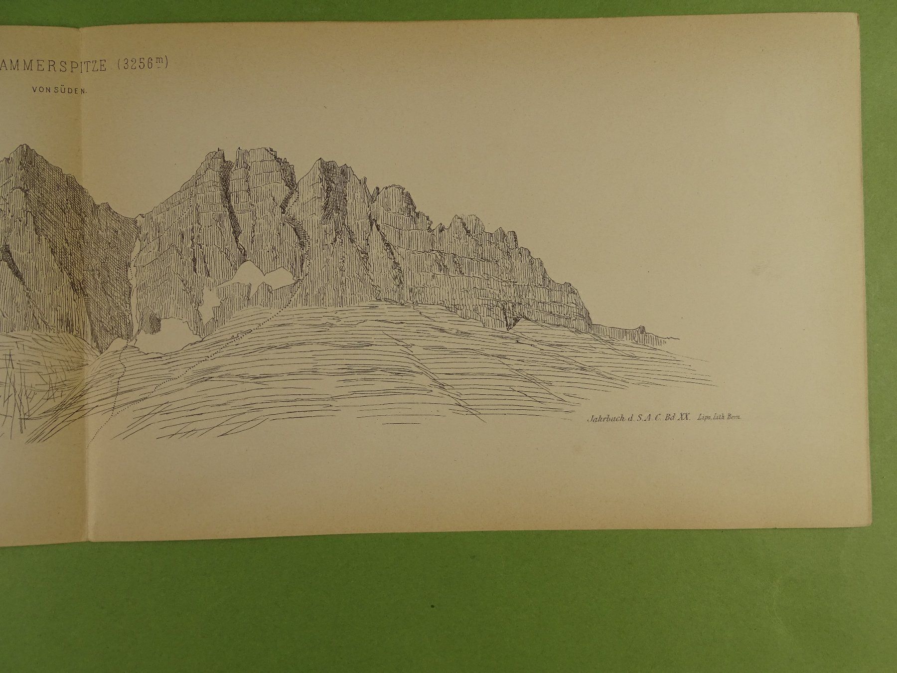 Cartes géographiques & atlas: PANORAMA STAMMERSPITZE, 1885 – D'occasion à Grüningen par Kartensammler 2