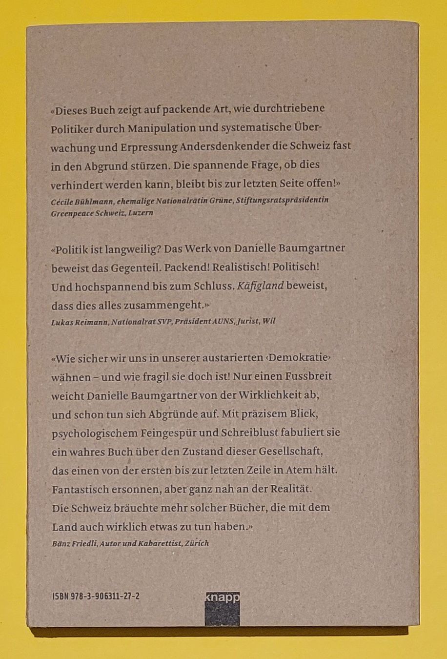 Livres: Käfigland – D'occasion à Zürich par Avd 1