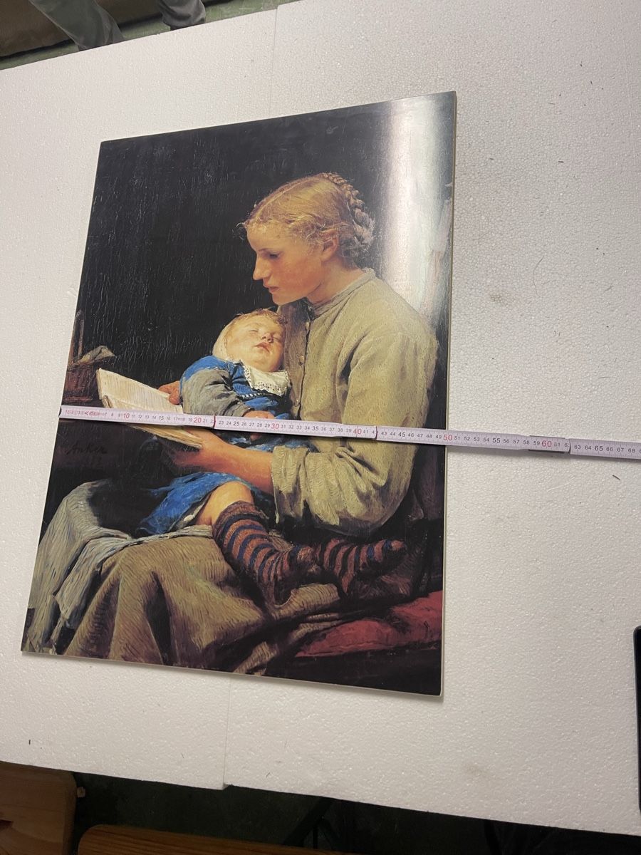 Foto & Immagini: Albert Anker "Friedliche Stunden" Bild Nr. 58 von 990 – Usato da Hergiswil NW venduto da Antik-Edel 2