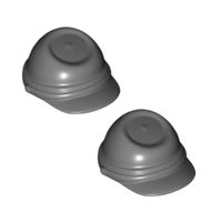 2x 30135 Headgear Cavalary Dark Bluish Gray LEGO