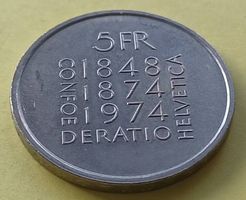 1974 Sonder-Fünfliber Verfassungs-Revision - 5 Franken Münze