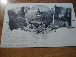 Karte Ferienheim Schwanderberg GL, o Haslen Glarus, 1908