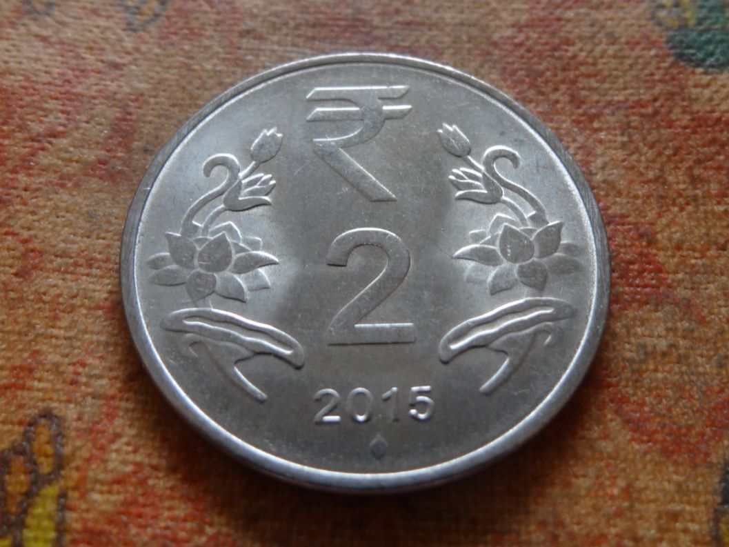 Toutes les monnaies: INDE  2 Rupees  2015 – D'occasion à Romanel-sur-Lausanne par Swift13