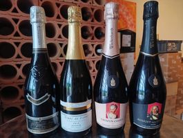 4 Fl. Schaumweine (1 Chamnpagner und 3 andere)