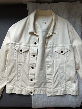 Khaite ‘Cate’ Denim Jacket White