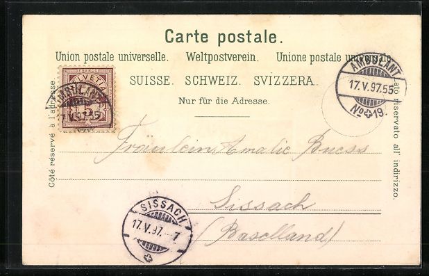 Cartes postales: Litho Basel, Panorama mit Brücke, Müns – D'occasion à Berlin par bartko-reher 1