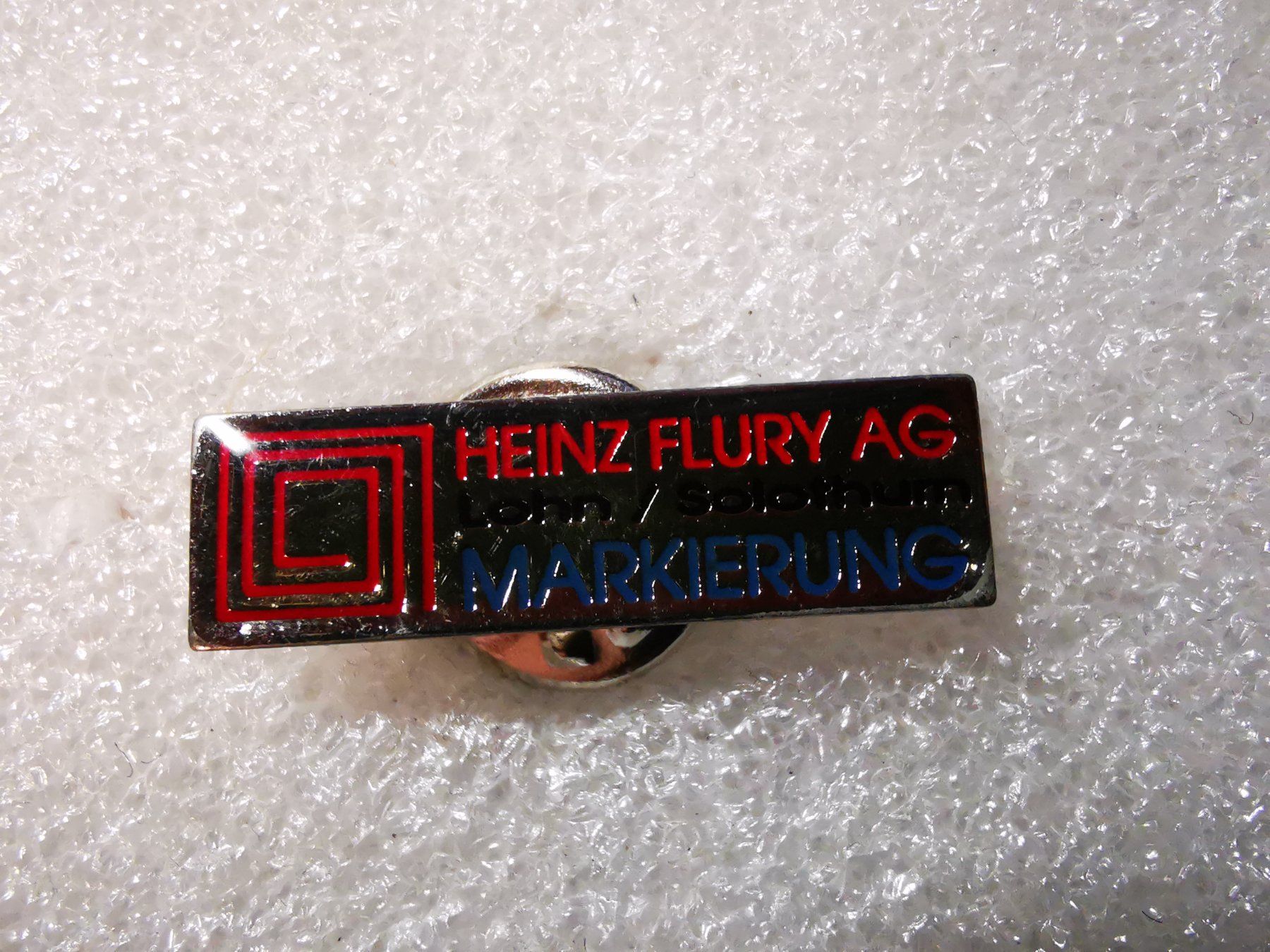 Placchette & Badge: Ansteckpin 6: Heinz Flury AG – Usato da Oppligen venduto da Pin-Fall-Shop