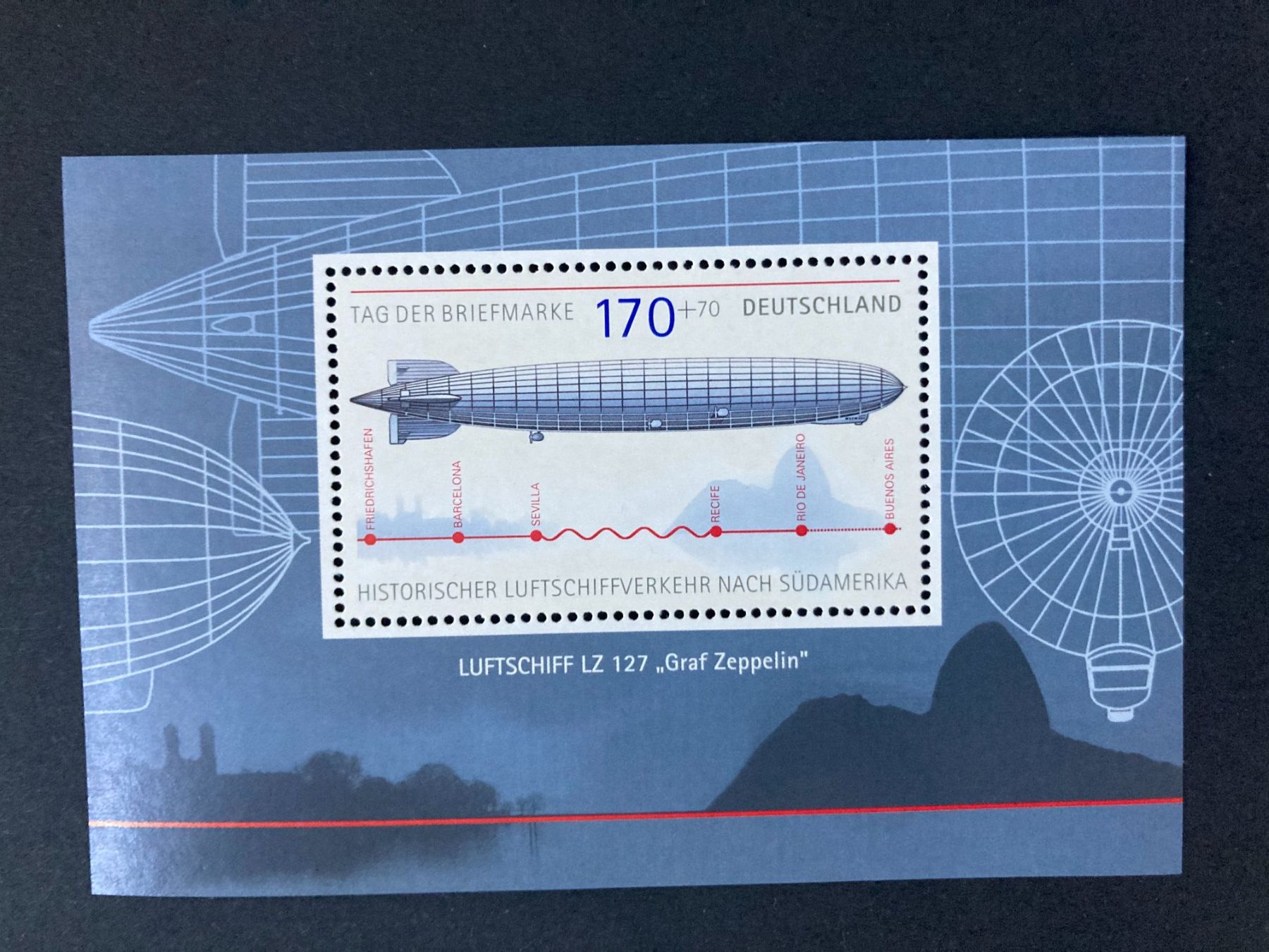 Tutti i francobolli: BRD 2007 Block 69 Tag der Briefmarke Zeppelin postfrisch – Nuovo (secondo la descrizione) da Liestal venduto da schnueps