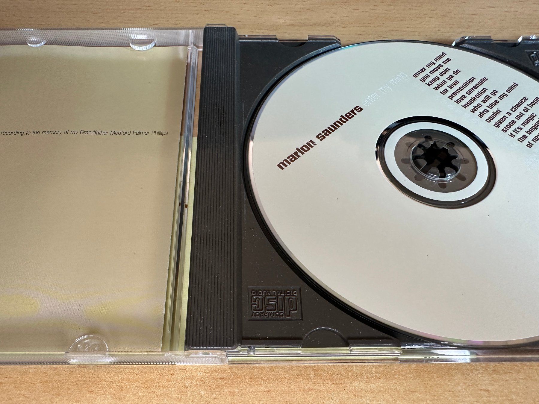 CD: Marlon Saunders – Enter My Mind – Usato da Rikon im Tösstal venduto da Alpenmutz 2