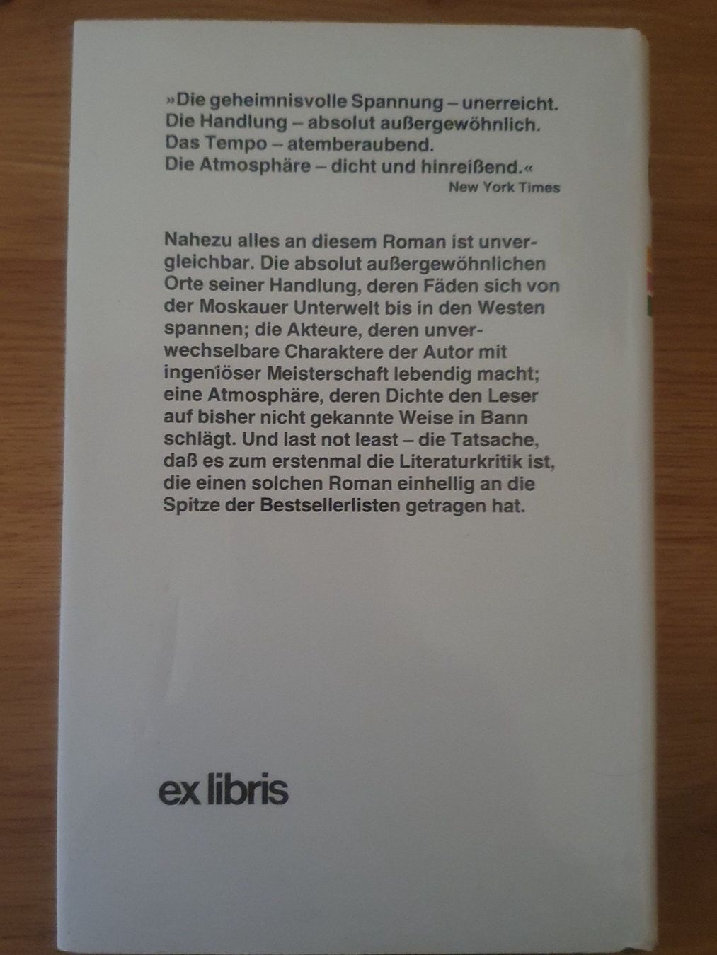 Libri: Gorki Park - Martin Cruz-Smith – Usato da Langnau am Albis venduto da jer_pm72 1