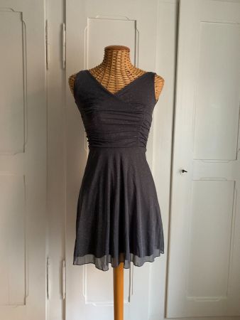 Kleid grau glitzernd elegant - XS