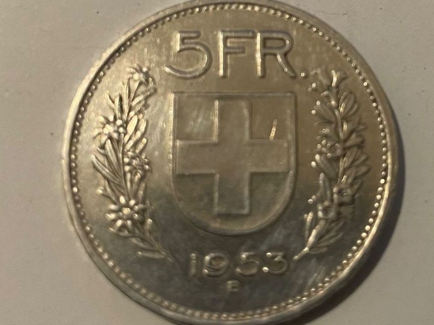 Tutti le monete: Silbermünze 5 Fr. 1953 – Usato da Viganello venduto da rad_tt9y