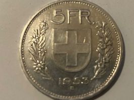 Silbermünze 5 Fr. 1953
