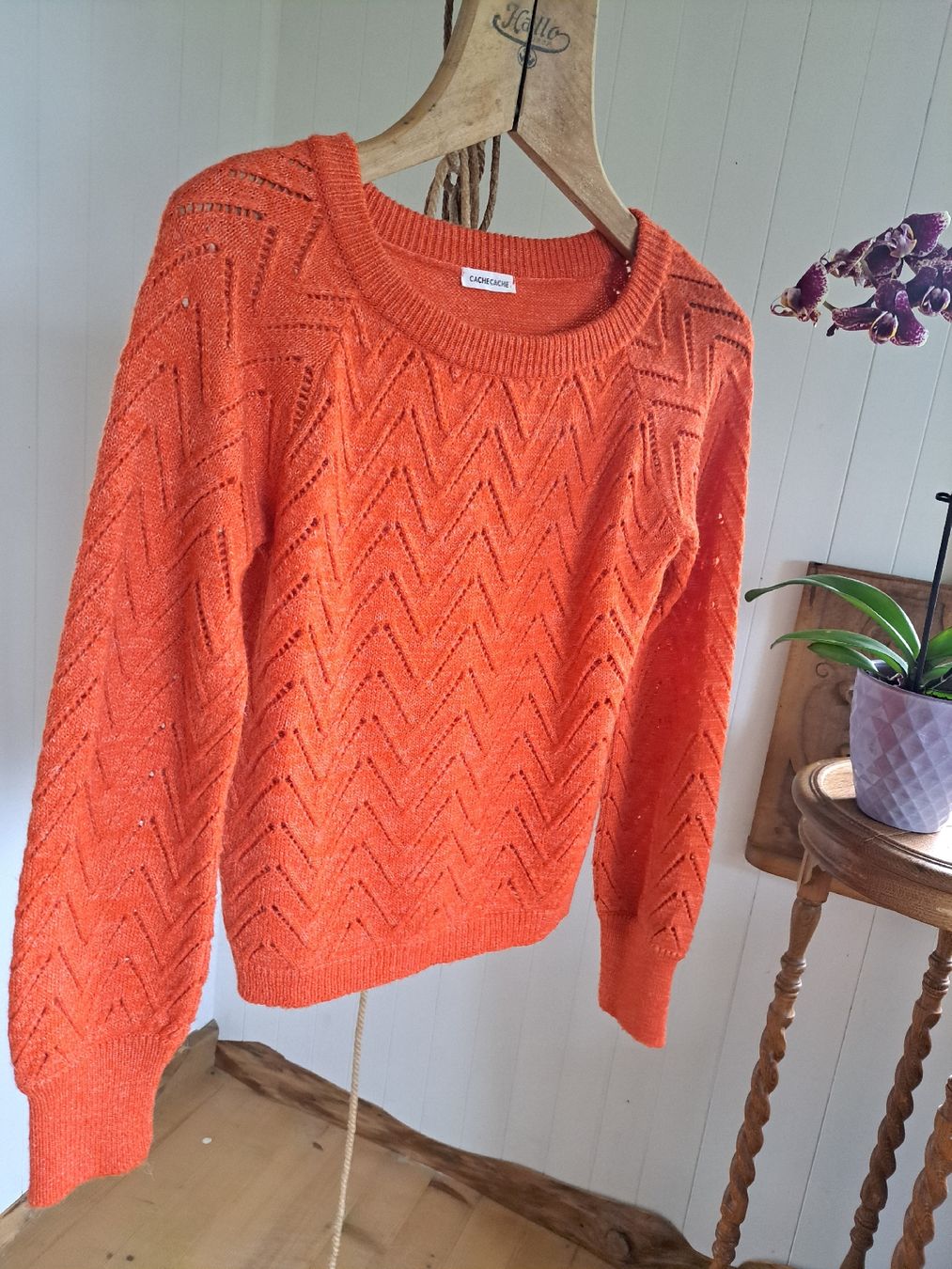 Maglioni & Felpe: CACHE CACHE Ajour Strickpullover Pullover Pulli S 36 – Usato da Mollis venduto da Fauchi99 5