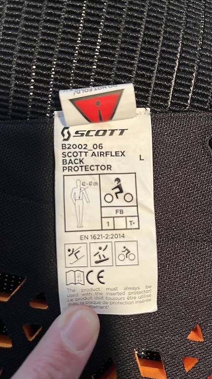 Protezioni & Imbottiture: Protection dorsale SCOTT – Usato da Epalinges venduto da Jp1899 3