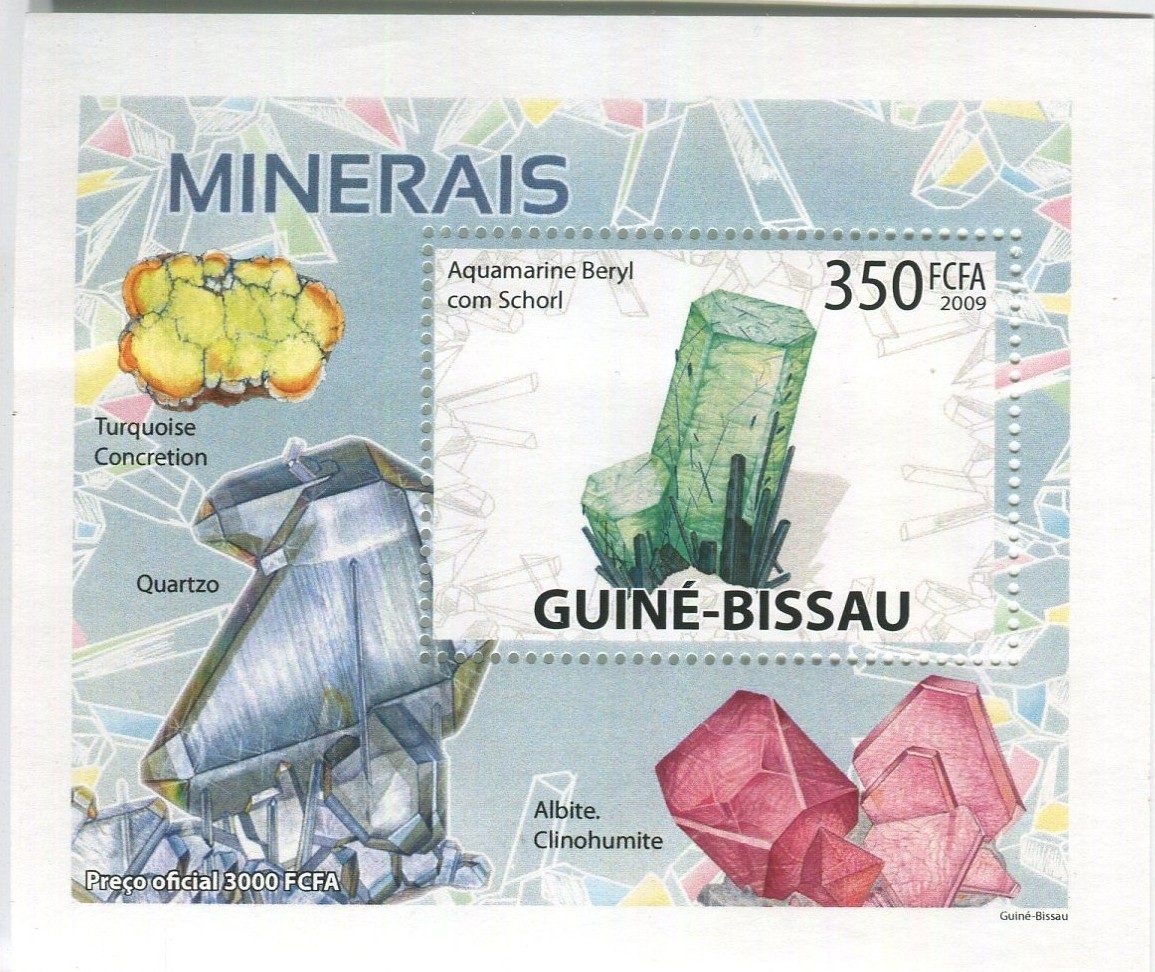 Tutti i francobolli: Block "Minerale" Guinea-Bissau – Nuovo e nell'imballaggio originale da Basel venduto da Butsch5