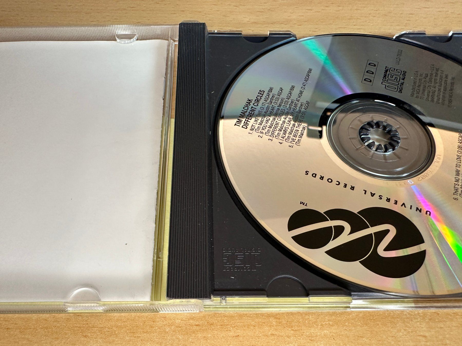 CD: Tim Malchak – Different Circles – Usato da Rikon im Tösstal venduto da Alpenmutz 2