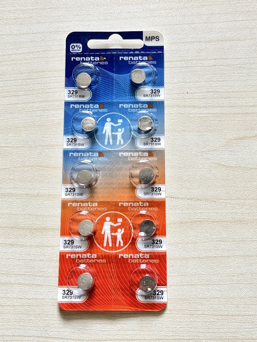 Caricatori & Batterie: Renata 329 Knopfzellen, neu! – Nuovo e nell'imballaggio originale da Grenchen venduto da chththl