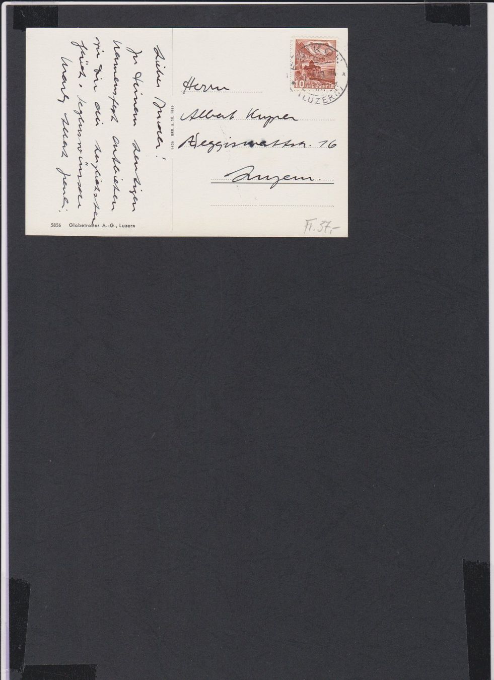 Cartoline postali: Ebikon  LU   :   alte Ansichtskarte um 1940 – Usato da Vitznau venduto da Ropaku 1