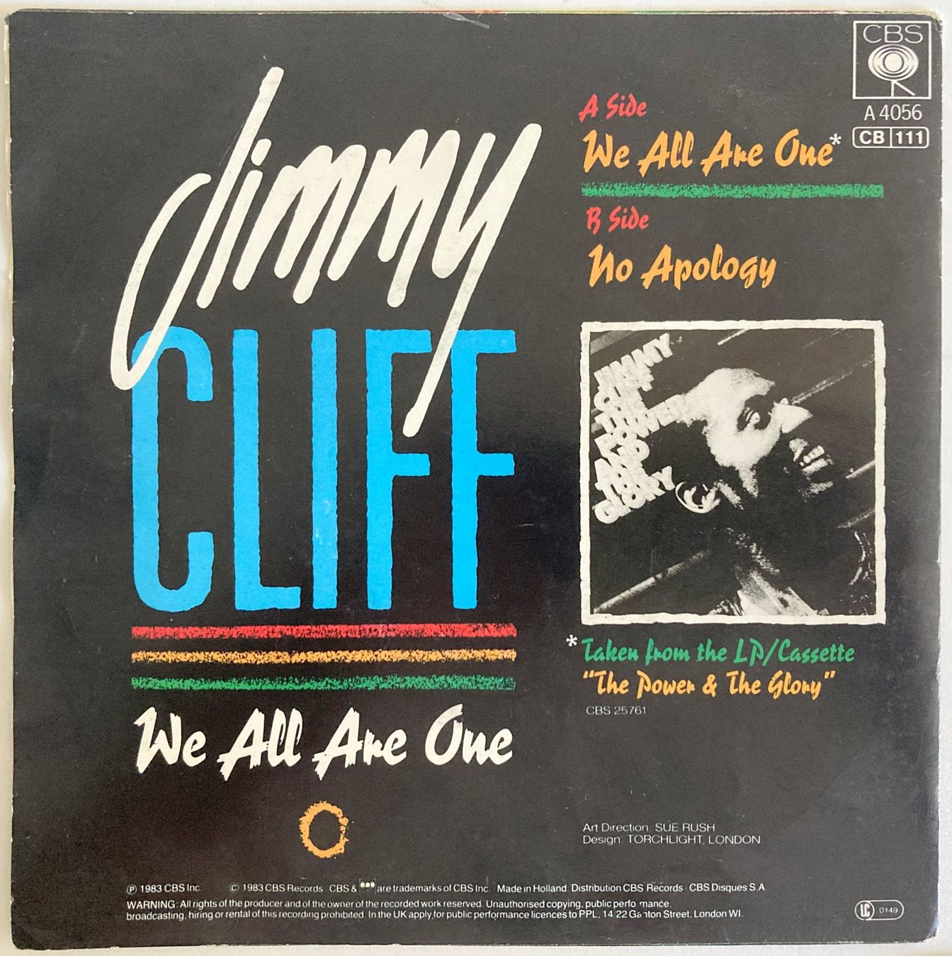 Dischi in vinile: JIMMY CLIFF - WE ALL ARE ONE – Usato da Bottens venduto da hotter-than-hell 1