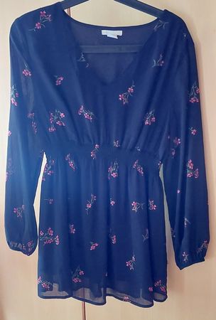 Schöne Umstandsbluse Blumenmuster M