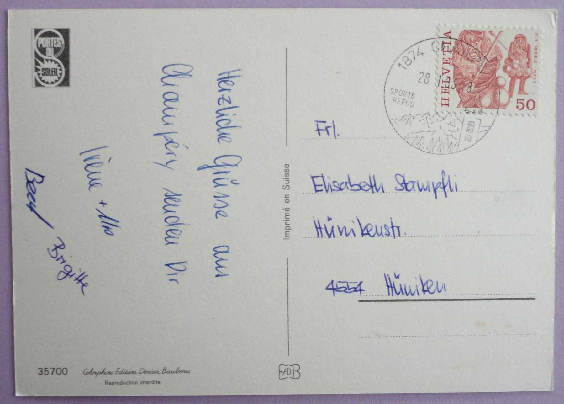 Cartes postales: Champéry - Planachaux – D'occasion à Fétigny par Billy2miny 1