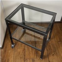 Beistell-Tisch Metall & Glas, zeitlos