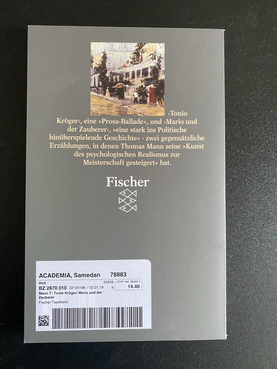 Libri: Taschenbuch Mario und der Zauberer – Usato da Samedan venduto da alwi_611 1