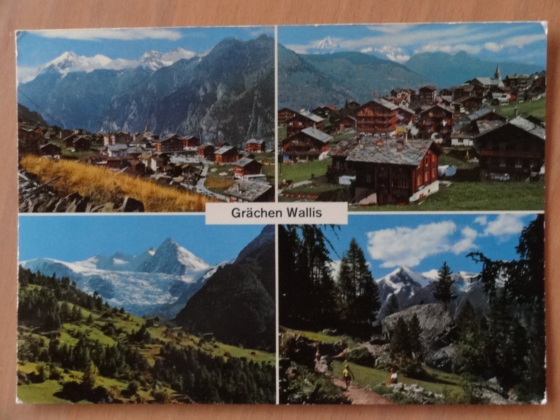 Cartoline postali: Grächen - Wallis - 1973 – Usato da St Léonard venduto da Riglin