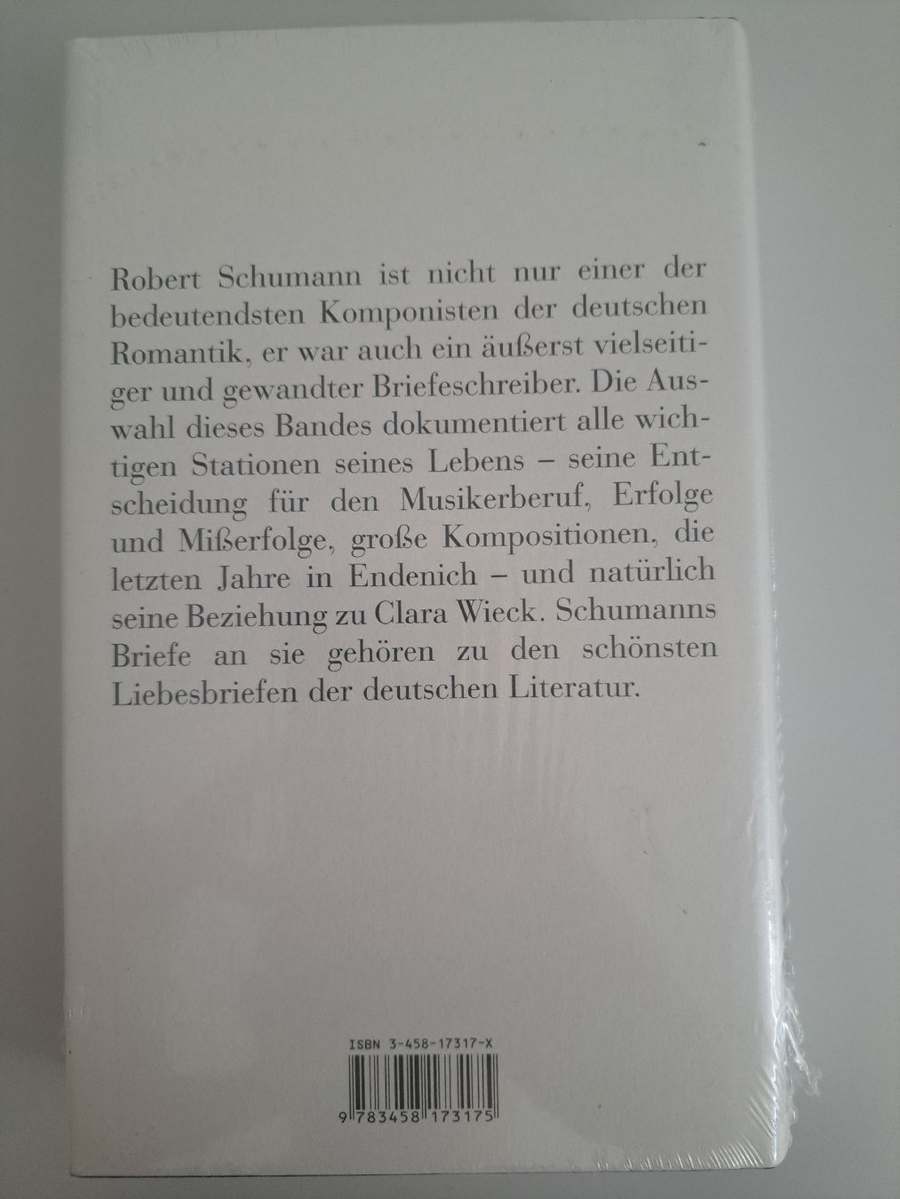 Libri: Robert Schumann: Schlage nur eine Weltssaite an, Briefe – Nuovo e nell'imballaggio originale da Frauenfeld venduto da Sedudi 1