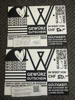 2x WÜRZSTOFF Gewürz-Gutschein je CHF 50 – CHF 100