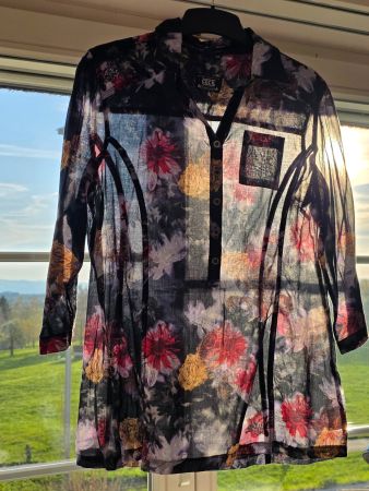 M 38 CECIL superleichte florale Baumwoll Bluse Frühling Somm