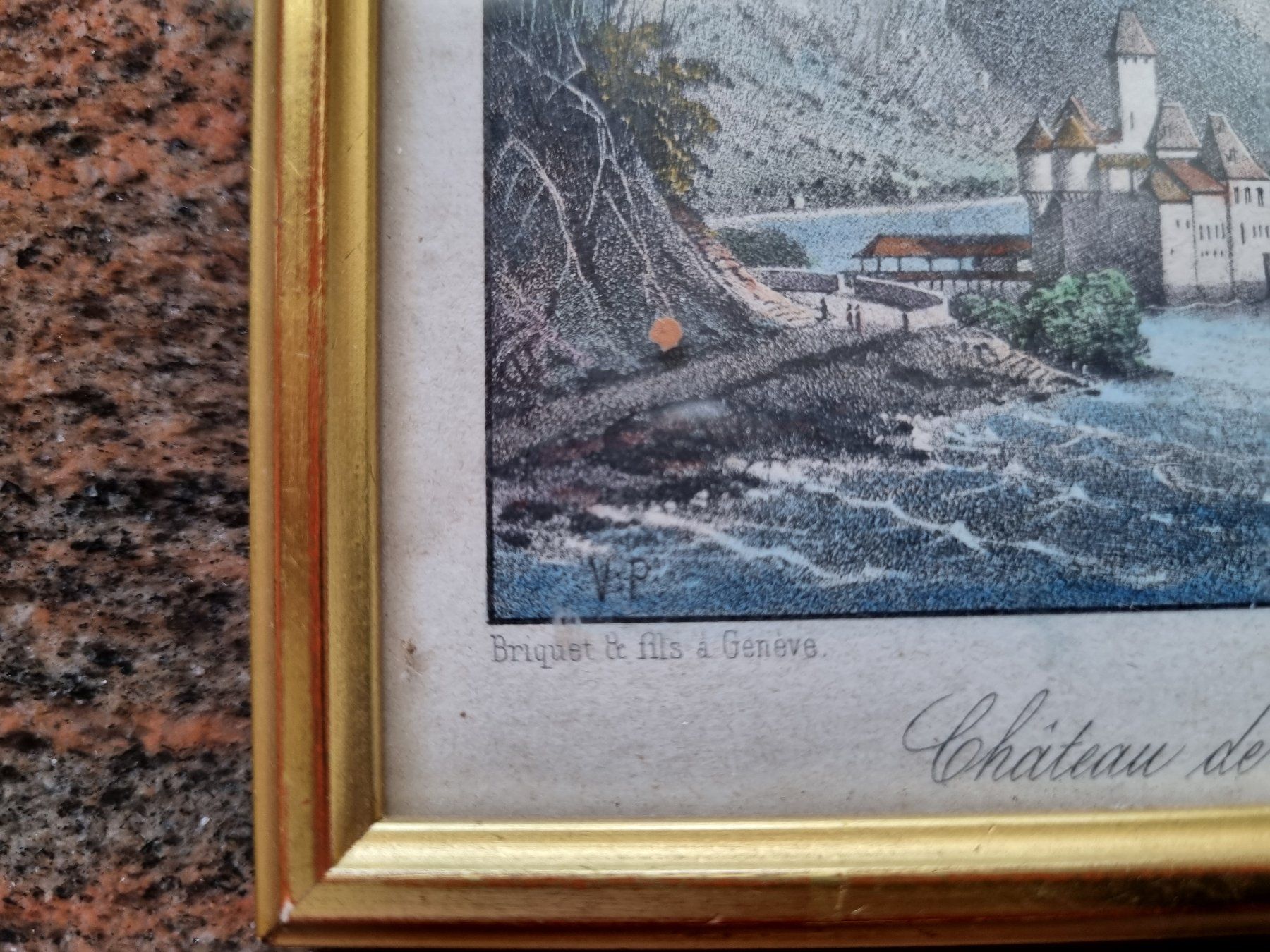 Arts picturaux & lithographies: Schloss Chillon LITHO Victor Petit – D'occasion à Trachslau par bastet06 2