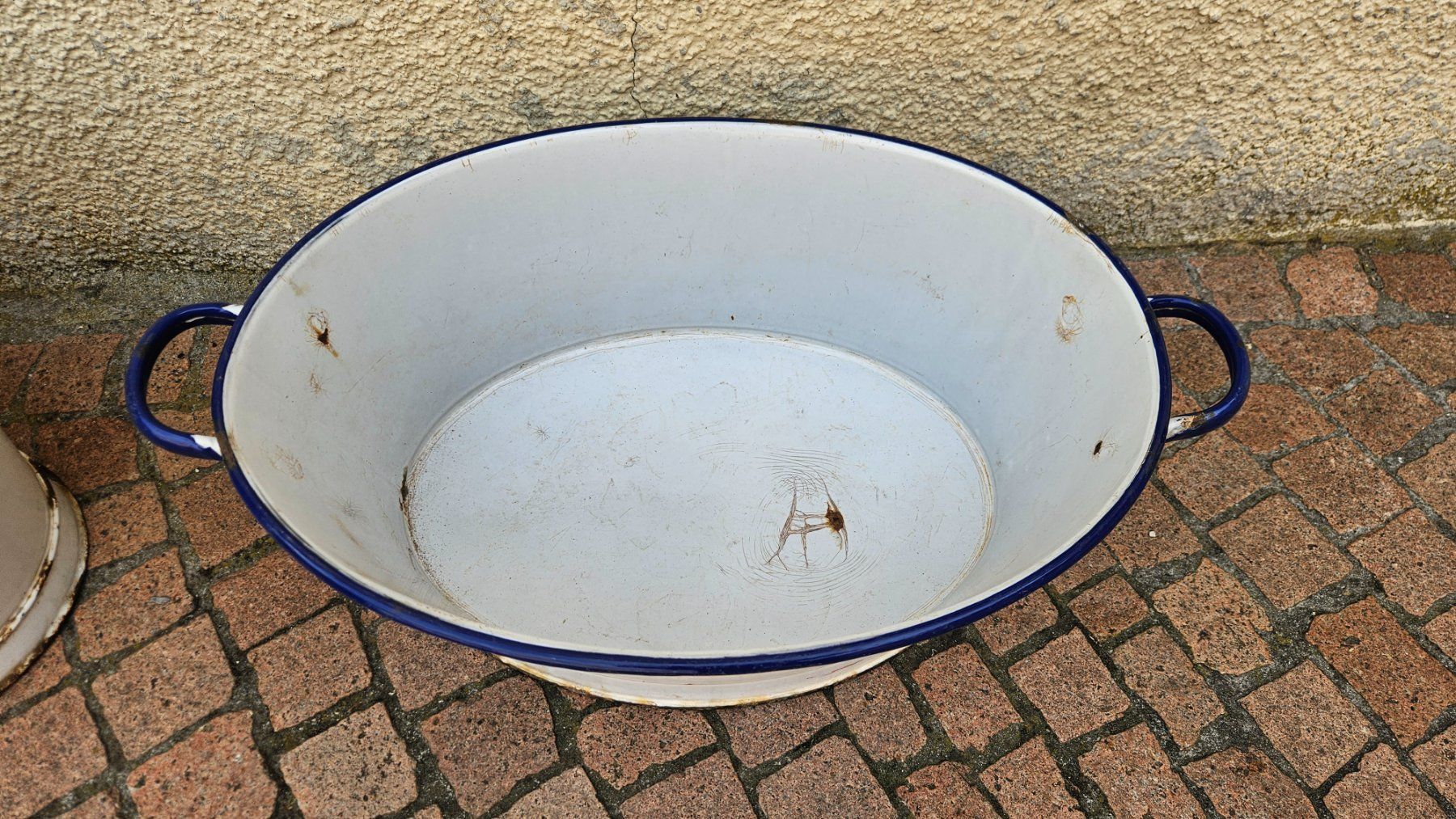 Altre Decorazioni per giardino: Grande tinozza di metallo smaltato – Usato da Melano venduto da H-Sara 2