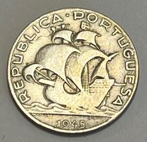 2.50 Escudos - Zweite Republik - Portugal - 1945 ( Silber )