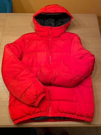 Doudoune à capuche rouge - Homme - H&M - taille L