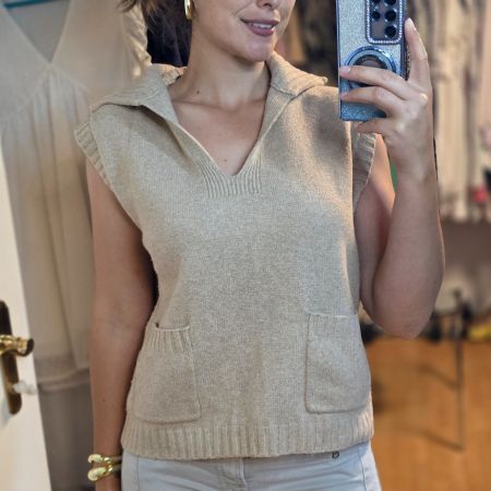 Someday Strickweste mit Taschen M/L