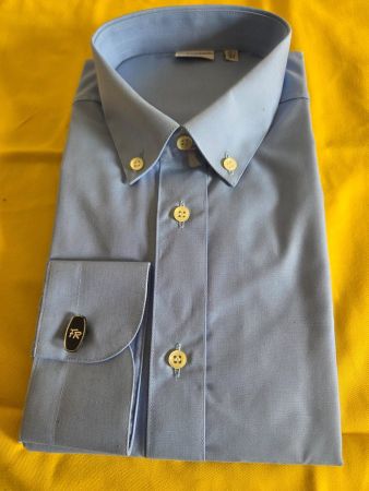 Vintage Frarica Herrenhemd Hellblau / Gr. 39 (15.5)