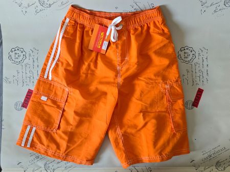 Längere Boardshorts - M - Badeshorts im Cargo-Stil