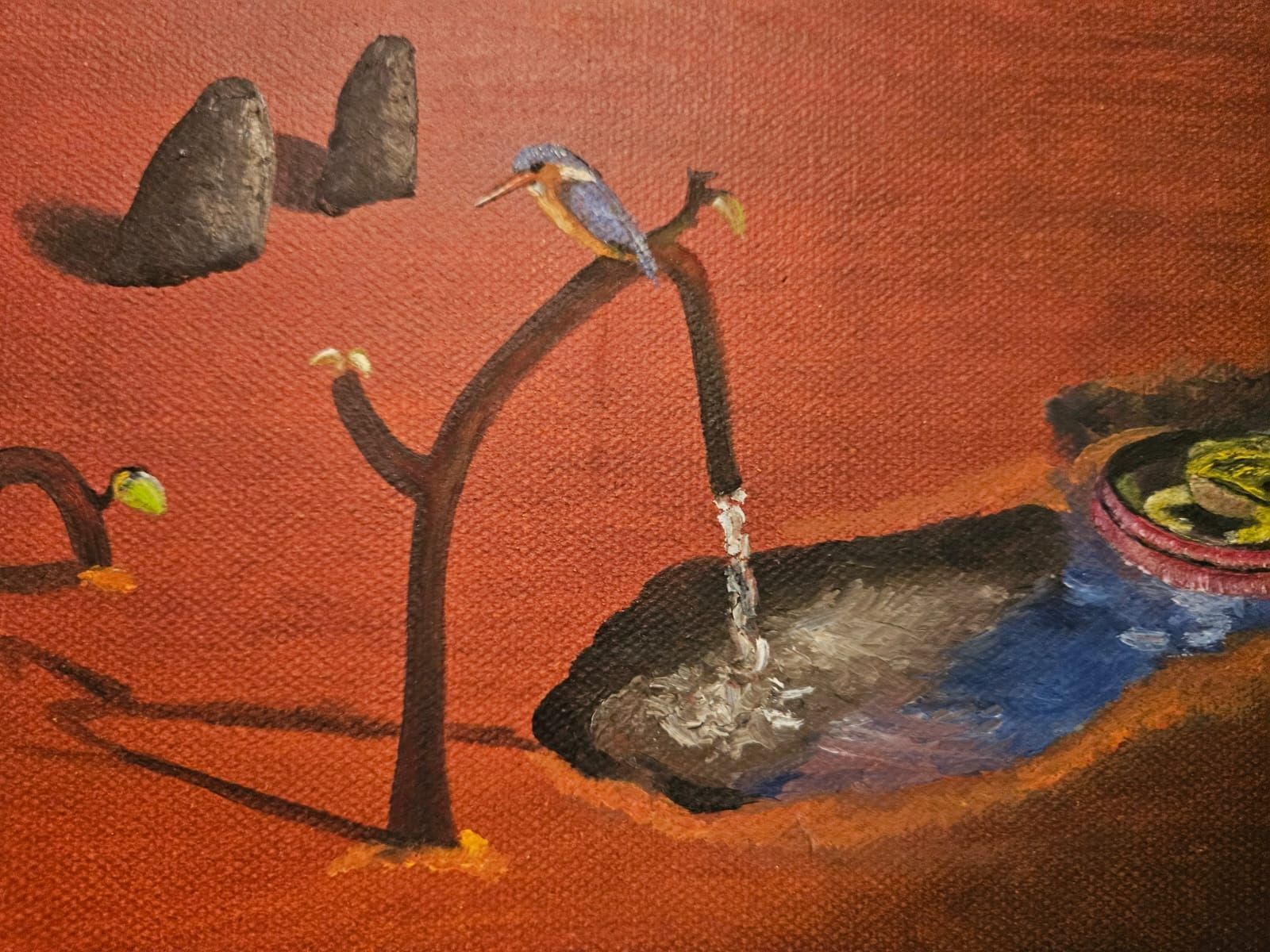 Poster & Bilder: selbstgemaltes gerahmtes Dali-Oel-Bild – Gebraucht aus Unterkulm von Beljasch 2