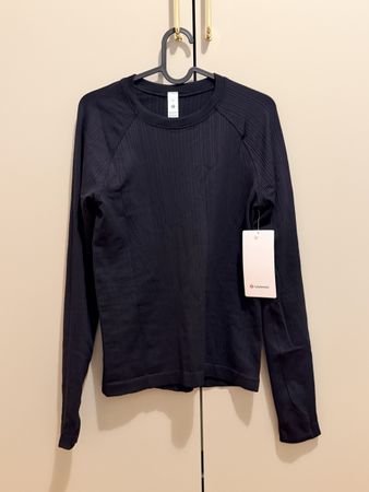 ✨ NEW lululemon Rest Less Pullover – Black – Size 6 ✨