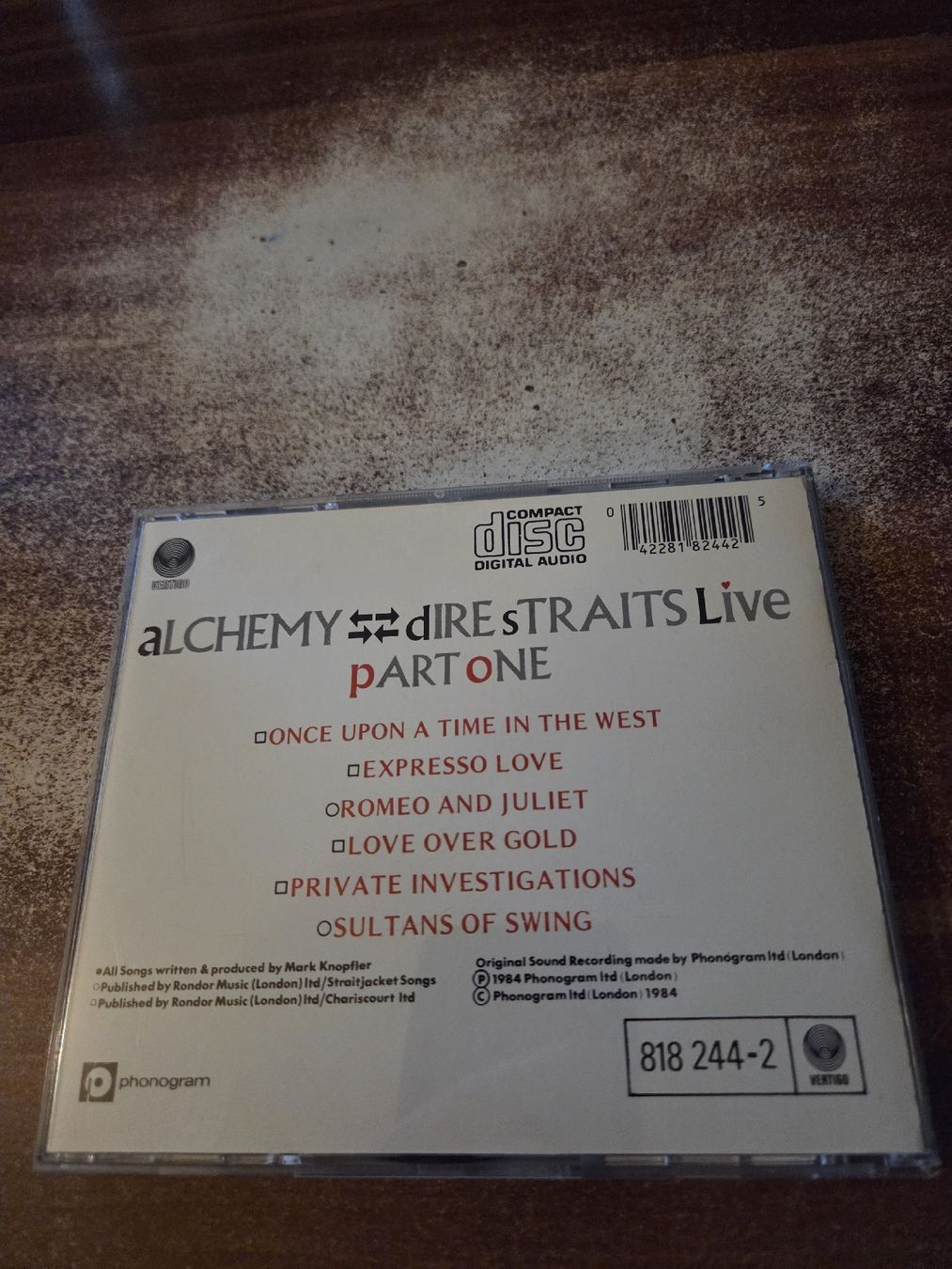 CD: Dire Straits -Alchemy-Live • Part One – Usato da Wattenwil venduto da Mage66 1