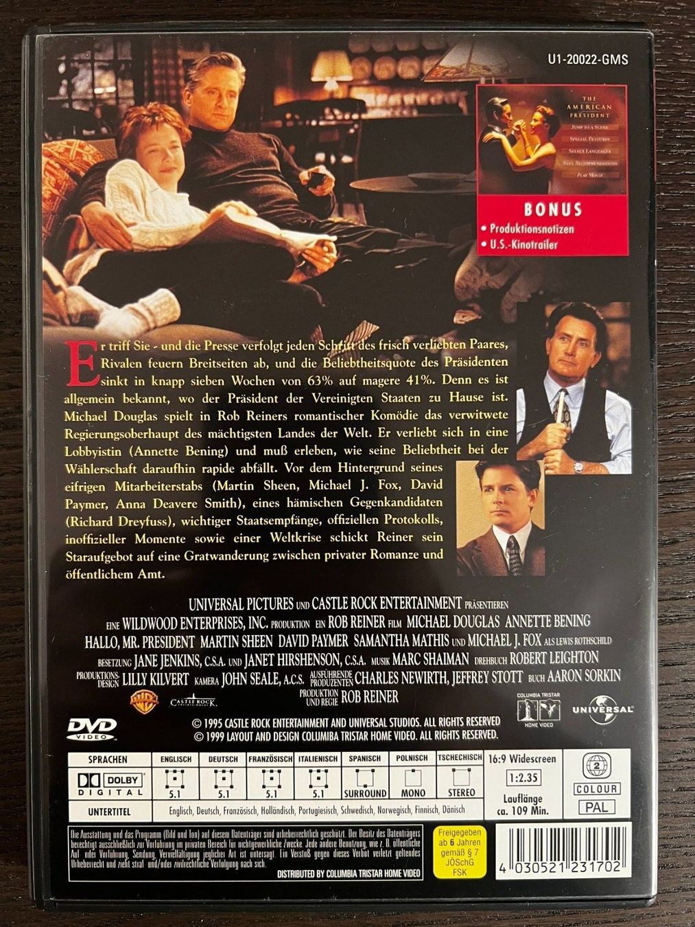 Tutti i DVDs: Hallo, Mr. President – Usato da Zürich venduto da FilmFreunde 1