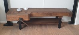 Hobelbank Sideboard TV Möbel Fernsehmöbel Werkbank Sitzbank
