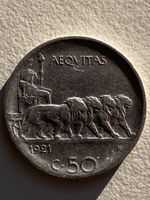 Italie - 50 centimes - 1921 - V E 3