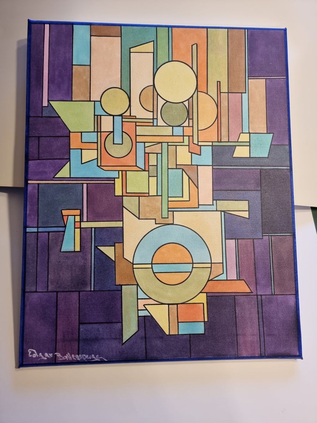 Poster & Bilder: EDGAR BALTENSPERGER    ORIGINAL AUF LEINWAND SIGNIERT – Gebraucht aus Gersau von grafik-kunst