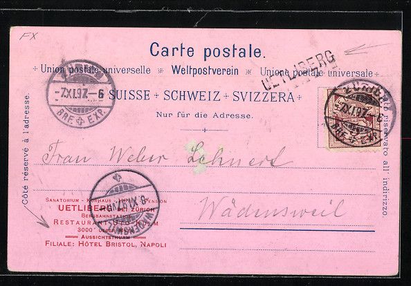 Cartoline postali: Litho Uetliberg, zwei Motive mit Aussich – Usato da Berlin venduto da bartko-reher 1