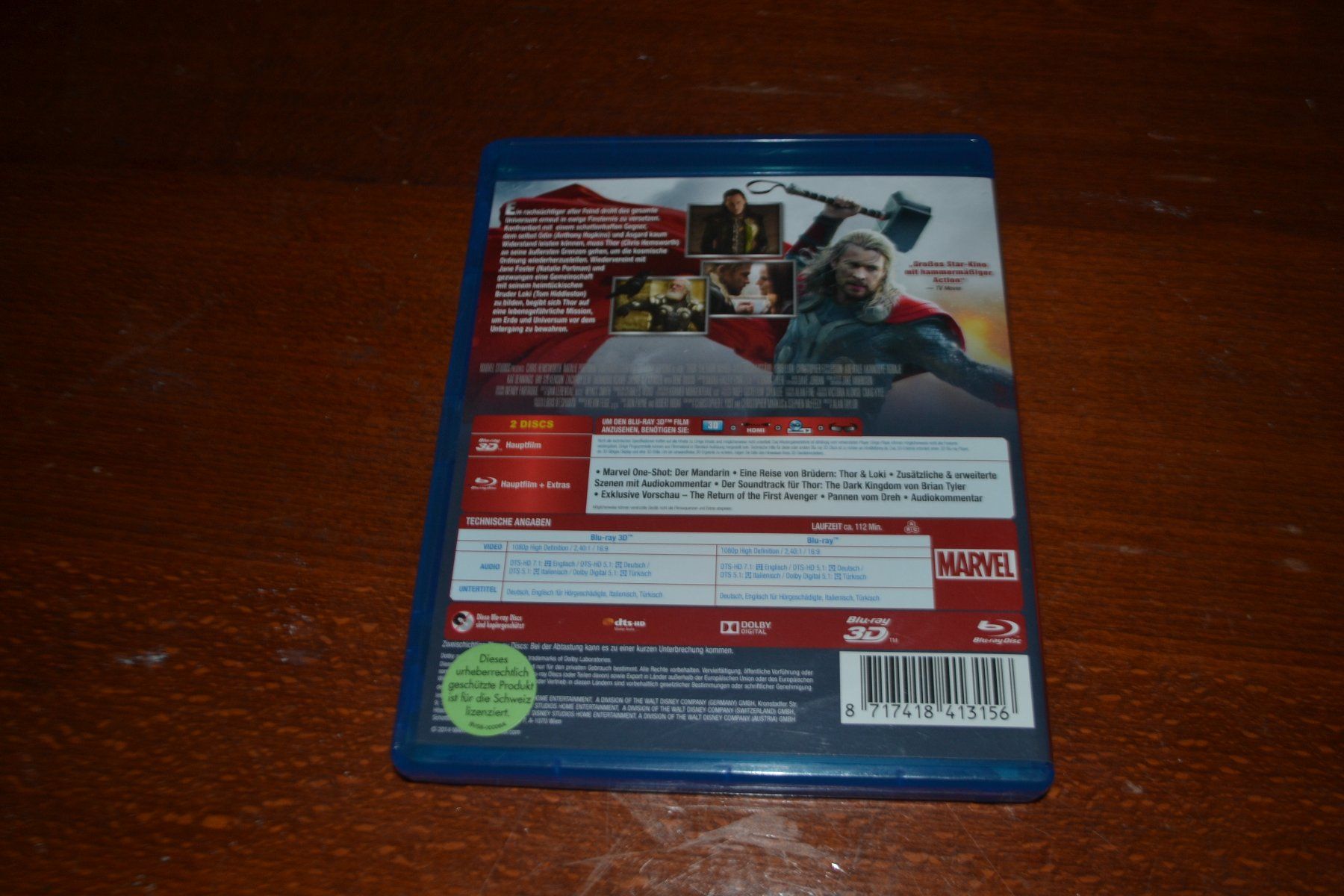 Tutti i DVDs: Thor the Dark Kingdom 2D/3D – Usato da Laupen ZH venduto da chefdom 1